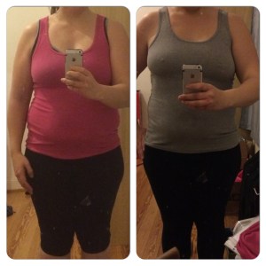 left: end of week one. right: end of week two. I can see a differene there, even if it is only a little one.