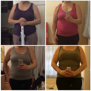 From top left to right: Christmas 2014, week one, week 2, 2and week 3 results